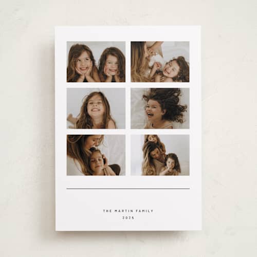 This is a coal holiday photo cards with standard by Blustery August called speculaas printing on recycled smooth signature in standard