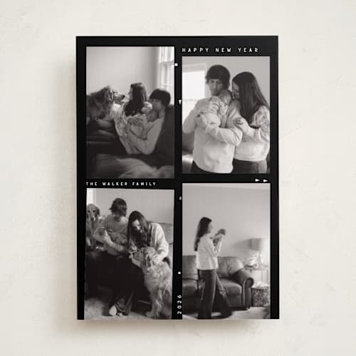 This is a film holiday photo cards with standard by Maja Cunningham called life in film printing on recycled smooth signature in standard