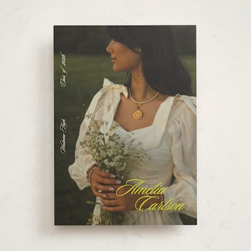 This is a citron graduation announcements with standard by Cleghorn Creative called classic pop printing on recycled smooth signature in standard