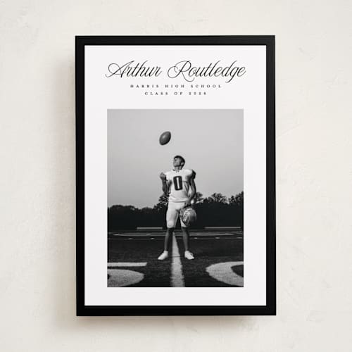 This is a nero graduation announcements with standard by Pati Cascino called silo printing on recycled smooth signature in standard