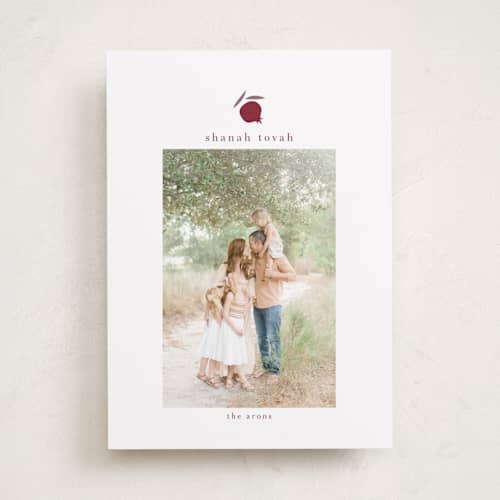 This is a berry rosh hashanah cards with standard by samovilka called shanahtova printing on recycled smooth signature in standard