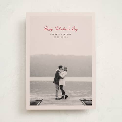 This is a crimson valentines day with standard by Pixel and Hank called a notation printing on recycled smooth signature in standard