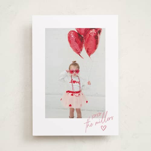 This is a rose valentines day with standard by Jenna Holcomb called signature printing on recycled smooth signature in standard