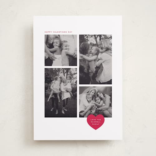 This is a shortcake valentines day with standard by Kamala Nahas called four of hearts printing on recycled smooth signature in standard