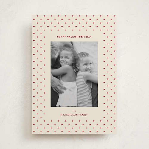 This is a cherry valentines day with standard by Ashlee Townsend called swiss hearts printing on recycled smooth signature in standard