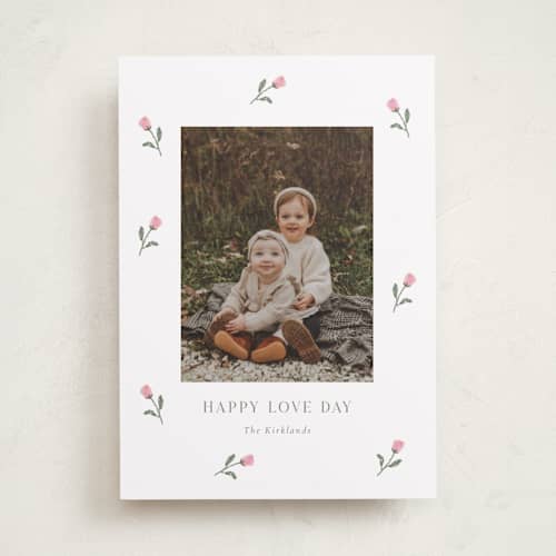 This is a rose valentines day with standard by Angela Garrick called rosie printing on recycled smooth signature in standard