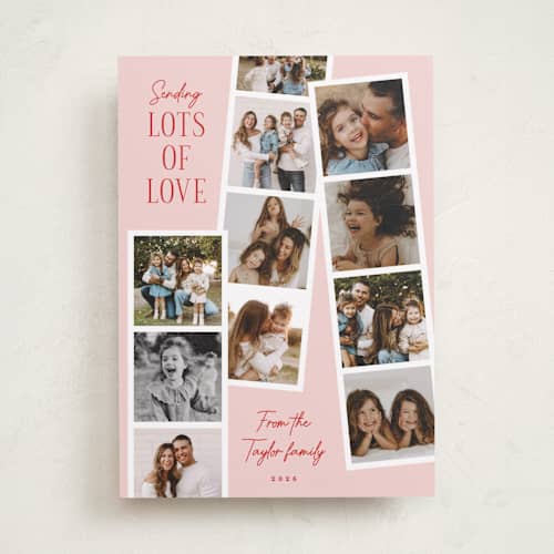 This is a candy valentines day with standard by Alethea and Ruth called sending lots of love photo strips printing on recycled smooth signature in standard
