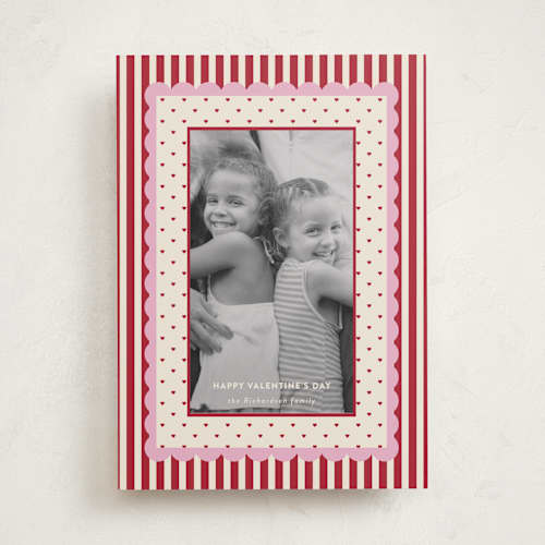 This is a cherry soda valentines day with standard by Ashlee Townsend called pattern on pattern printing on recycled smooth signature in standard