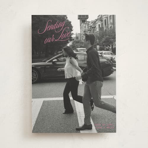 This is a peony valentines day with standard by JoAnn Jinks called neon vintage printing on recycled smooth signature in standard