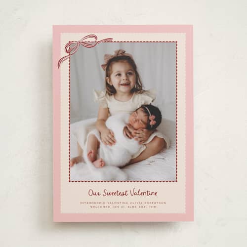 This is a rose valentines day with standard by Jenna Holcomb called our sweetest valentine printing on recycled smooth signature in standard