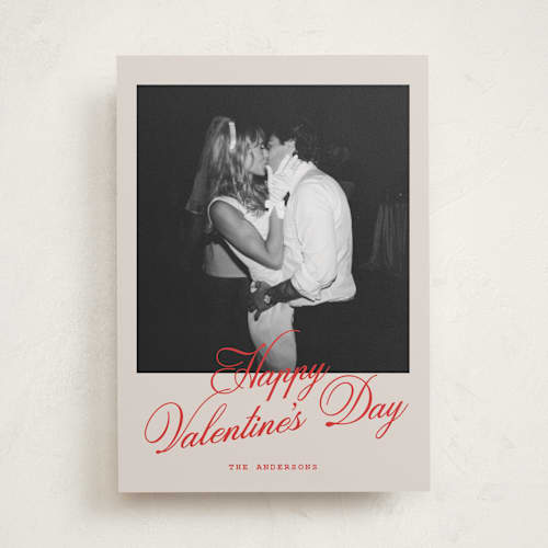 This is a linen valentines day with standard by Cass Loh called forever captured printing on recycled smooth signature in standard