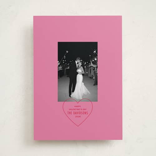 This is a bubblegum valentines day with standard by Baumbirdy called stamp printing on recycled smooth signature in standard