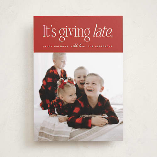 This is a scarlet valentines day with standard by Heather Schertzer called it's giving printing on recycled smooth signature in standard