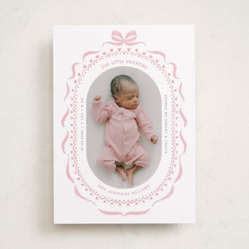 This is a ballet slipper valentines day with standard by Paula Pecevich called delicate ribbon printing on recycled smooth signature in standard