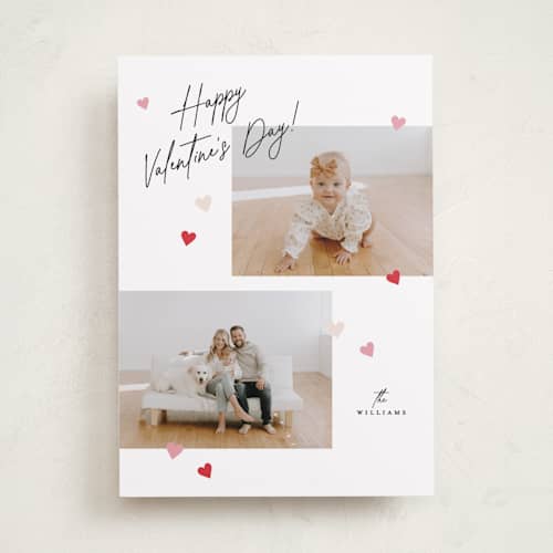 This is a cosmo valentines day with standard by Pixel and Hank called spinkle hearts printing on recycled smooth signature in standard