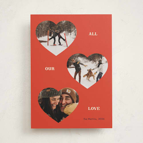 This is a cherry valentines day with standard by Ani Somi called threehearts printing on recycled smooth signature in standard