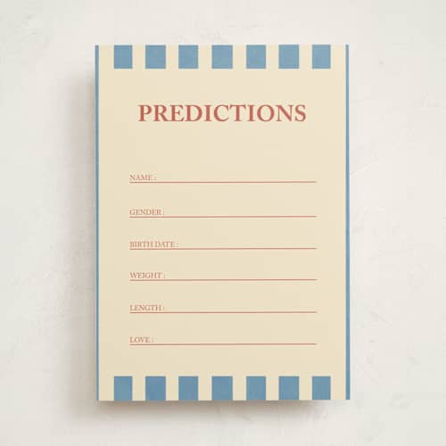 This is a azure baby shower game cards with standard by motifmyway called elegant stripes printing on signature in standard