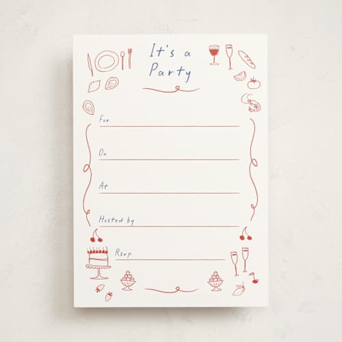 This is a cardinal blank hosting stationery with standard by Ani Somi called bon vivant printing on signature in standard