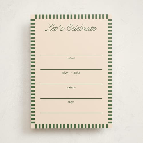 This is a forest blank hosting stationery with standard by Owl and Toad called veracruz printing on signature in standard