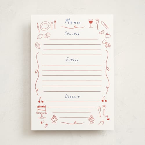 This is a cardinal blank hosting stationery with standard by Ani Somi called bon vivant printing on signature in standard
