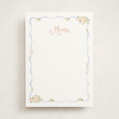 This is a daphne blank hosting stationery with standard by Creo Study called cottagecore printing on signature in standard