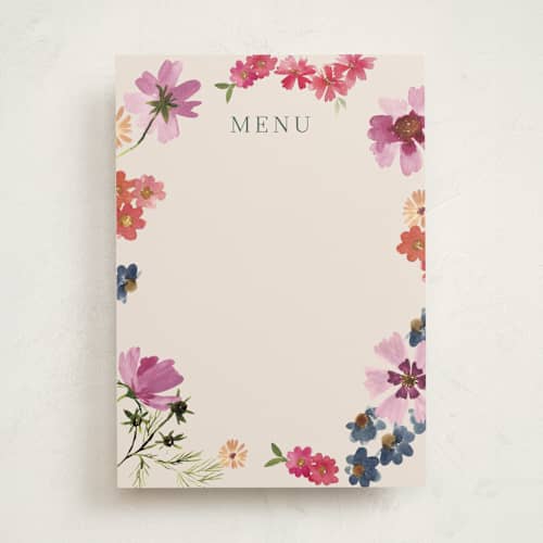 This is a peony blank hosting stationery with standard by Alethea and Ruth called wildflowers printing on signature in standard