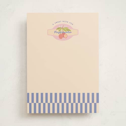 This is a acai berry baby shower activity cards with standard by Natalie Rae called fruit stickers printing on signature in standard