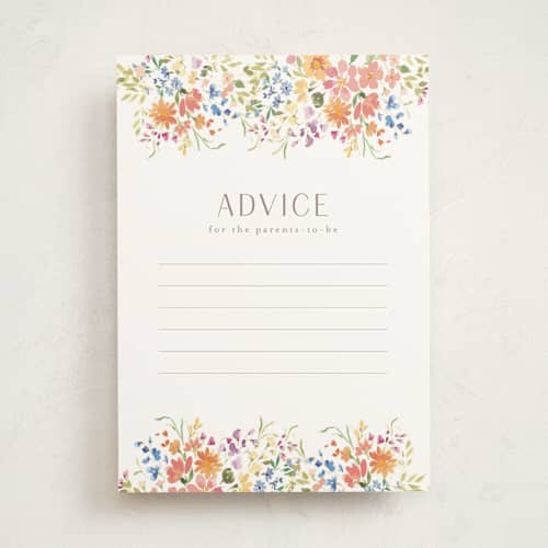 This is a summer baby shower activity cards with standard by Itsy Belle Studio called baby basket printing on signature in standard