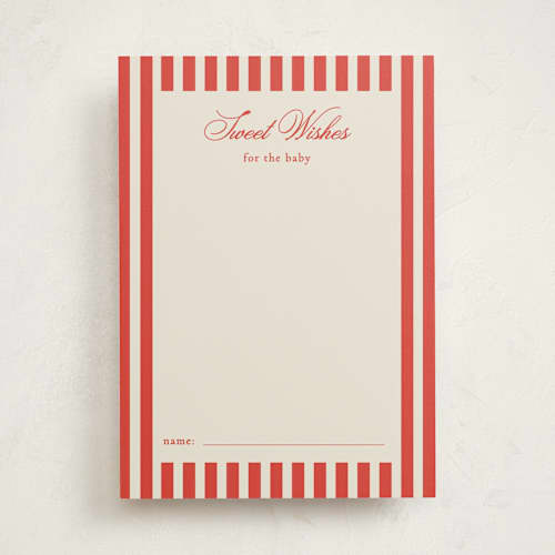 This is a lobster baby shower game activity cards with standard by Jackie Crawford called kitty hawk printing on signature in standard