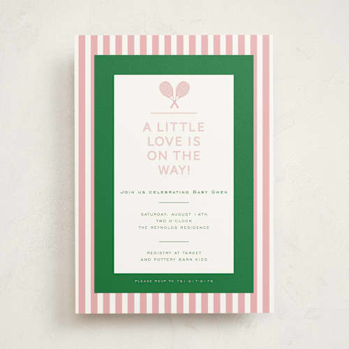 This is a kelly baby shower invitations with standard by Jenna Holcomb called love all printing on signature in standard