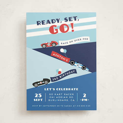 This is a sky kids birthday invitations with standard by Shirley Lin Schneider called monaco printing on signature in standard