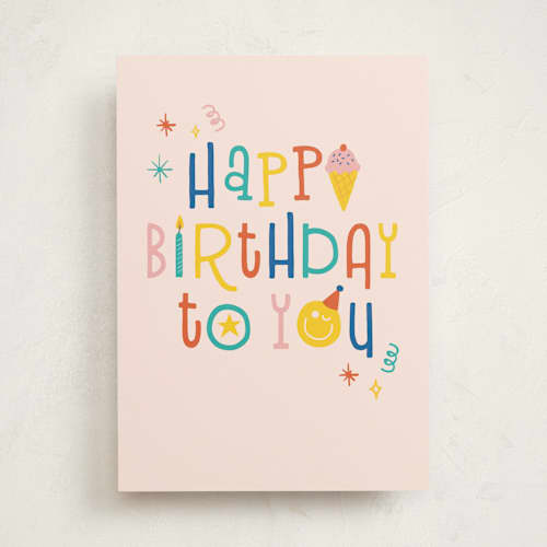 This is a rose quartz tbd with standard by Annie Holmquist called smile printing on signature in greeting cards