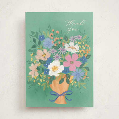 This is a shamrock tbd with standard by Petra Kern called ty a bunch printing on signature in greeting cards