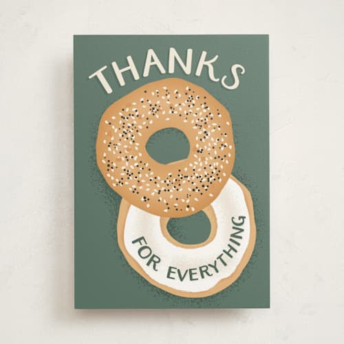 This is a leaf tbd with standard by Karidy Walker called thanks for everything printing on signature in greeting cards