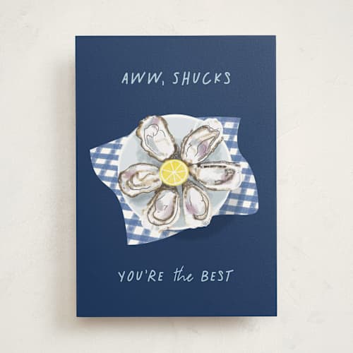 This is a blueberry tbd with standard by Kami Turnell called aww, shucks printing on signature in greeting cards