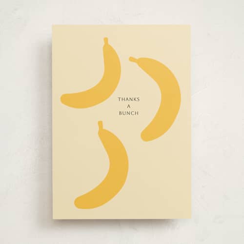 This is a honeysuckle tbd with standard by Studio Suku called bananas printing on signature in greeting cards