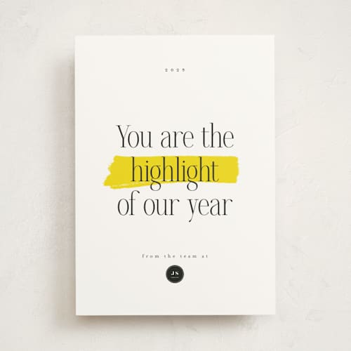 This is a lemon business holiday cards with standard by Hudson meet Rose called highlight printing on signature in standard