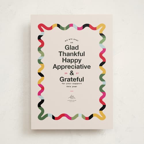 This is a confetti business holiday cards with standard by Owl and Toad called ever so printing on signature in standard