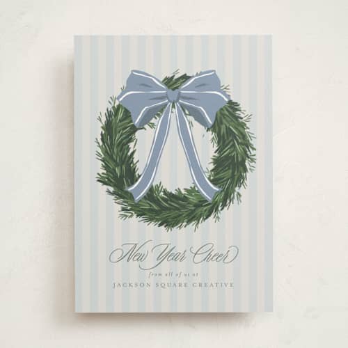 This is a powder business holiday cards with standard by Everett Paper Goods called cape may charm printing on signature in standard