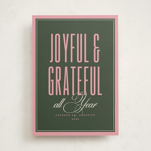This is a wreath business holiday cards with standard by letterfix called simply said printing on signature in standard
