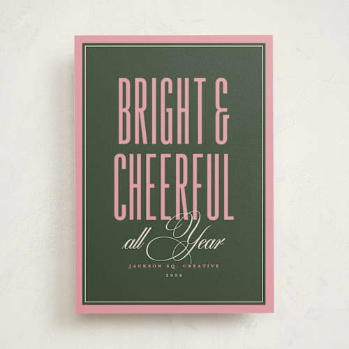 This is a wreath business holiday cards with standard by letterfix called simply said printing on signature in standard