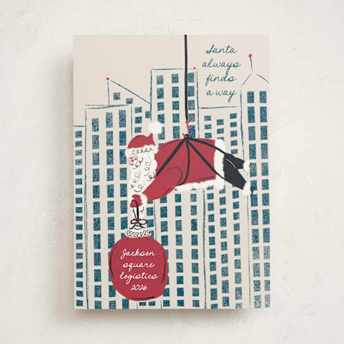 This is a midnight business holiday cards with standard by Gwen Bedat called there's always a way printing on signature in standard