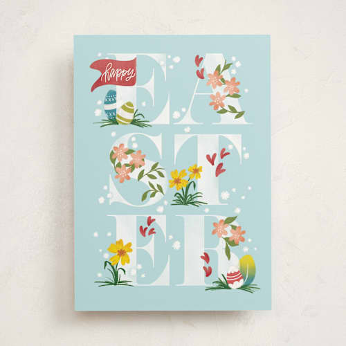 This is a frost tbd with standard by Erin L. Wilson called easter scene printing on signature in greeting cards