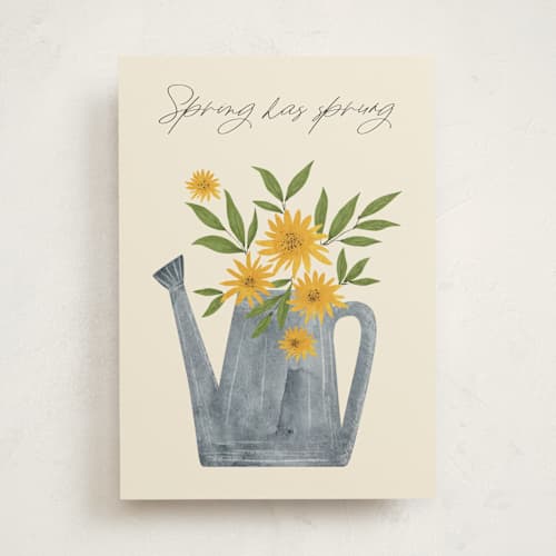 This is a sunflower tbd with standard by Marina Onoprienko called sun flowers printing on signature in greeting cards