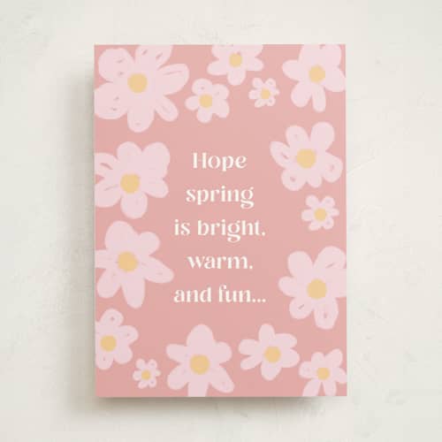 This is a carnation tbd with standard by Annie Shapiro called bay printing on signature in greeting cards