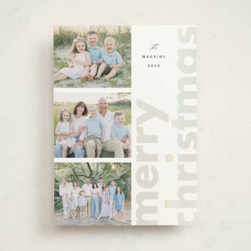 This is a skate blade gloss press holiday cards with gloss press by Up Up Creative called glossed over printing on signature in standard