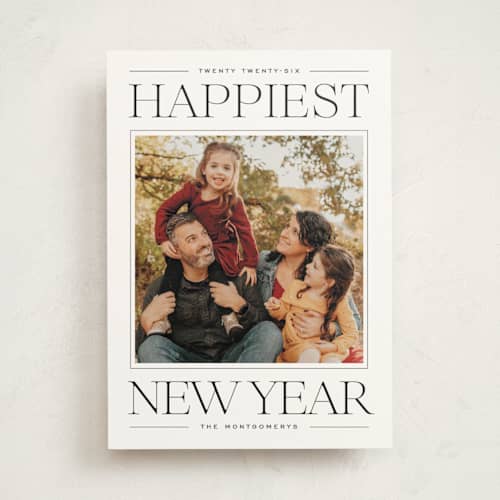 This is a licorice photo mount holiday cards with standard by Ekko Studio called modern editorial printing on recycled in photo_mount