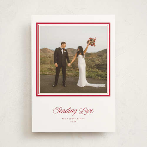 This is a apple photo mount holiday cards with standard by Blustery August called lauren printing on recycled in photo_mount