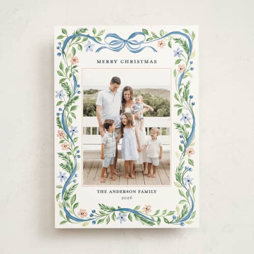This is a juniper berry photo mount holiday cards with standard by Sarah Knight called bella printing on recycled in photo_mount