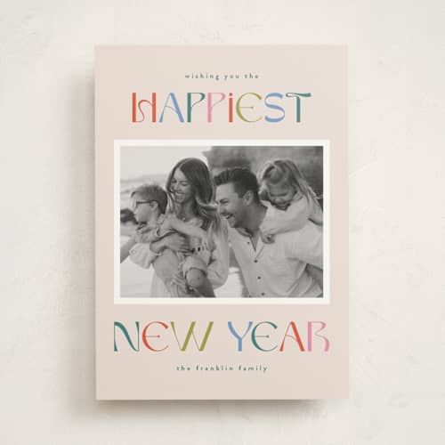 This is a gumdrop photo mount holiday cards with standard by Paper Raven Co. called jolliest printing on recycled in photo_mount